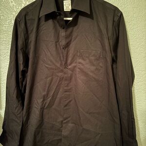 Pronto Uomo Black Button Up Dress Shirt